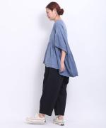 コットンリネンカツラギ　アンクルパンツ