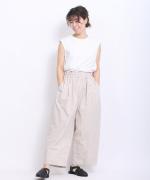 オーガニックコットンヘンプダンガリー　フル丈パンツ