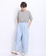 オーガニックコットンヘンプダンガリー　フル丈パンツ