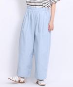 オーガニックコットンヘンプダンガリー　フル丈パンツ