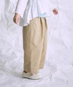 オーガニックコットンヘンプダンガリー　フル丈パンツ