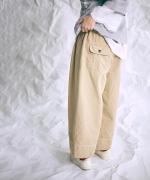 オーガニックコットンヘンプダンガリー　フル丈パンツ