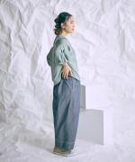 オーガニックコットンヘンプダンガリー　フル丈パンツ