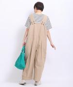 オーガニックコットンヘンプダンガリー 2wayサロペット