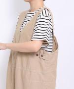 オーガニックコットンヘンプダンガリー 2wayサロペット