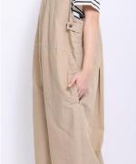 オーガニックコットンヘンプダンガリー 2wayサロペット