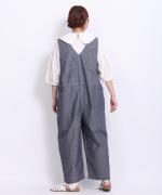 オーガニックコットンヘンプダンガリー 2wayサロペット