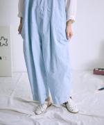 オーガニックコットンヘンプダンガリー 2wayサロペット