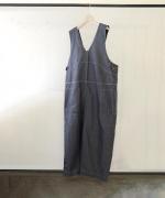 オーガニックコットンヘンプダンガリー 2wayサロペット