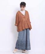 60リネンキャンバス　ブラウス