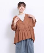 60リネンキャンバス　ブラウス