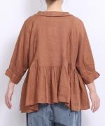 60リネンキャンバス　ブラウス