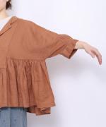 60リネンキャンバス　ブラウス