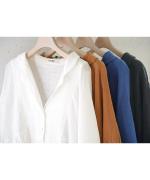 60リネンキャンバス　ブラウス