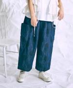 ドットプリントデニム　パンツ