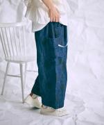 ドットプリントデニム　パンツ