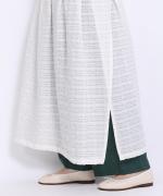 シアーチェック　エプロンワンピース