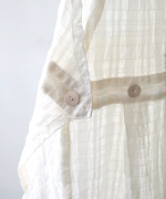 シアーチェック　エプロンワンピース