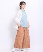 カディコットン刺繍 パンツ