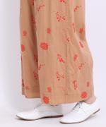 カディコットン刺繍 パンツ