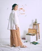 カディコットン刺繍 パンツ