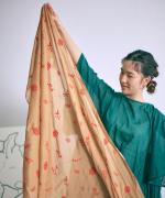 カディコットン刺繍 ストール