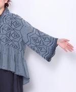 カットワーク刺繍 ブラウス