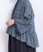 カットワーク刺繍 ブラウス