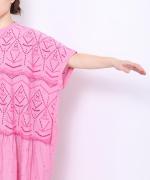 カットワーク刺繍 ワンピース