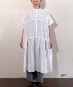 カットワーク刺繍 ワンピース