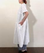 カットワーク刺繍 ワンピース