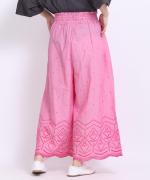 カットワーク刺繍 パンツ