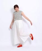 カットワーク刺繍 パンツ