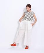 カットワーク刺繍 パンツ