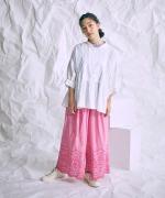 カットワーク刺繍 パンツ