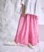 カットワーク刺繍 パンツ