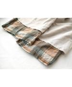 ブロックチェック　8分丈パンツ