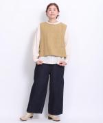 リネンウール　2wayベスト