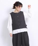 リネンウール　2wayベスト