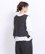 リネンウール　2wayベスト