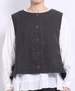 リネンウール　2wayベスト