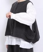 リネンウール　2wayベスト