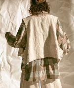 リネンウール　2wayベスト