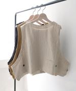 リネンウール　2wayベスト