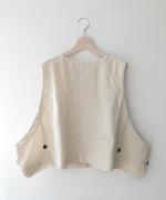 リネンウール　2wayベスト