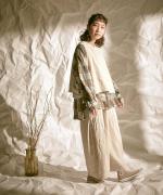 リネンウール　パンツ