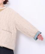 キルトジャガード　ジャケット