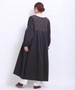 キルトジャガード　コートワンピース