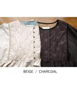 キルトジャガード　コートワンピース