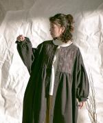 キルトジャガード　コートワンピース